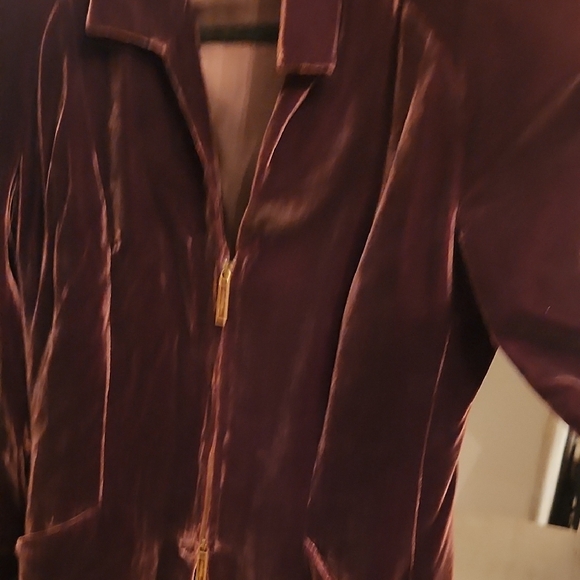 Salvatore Ferragamo Velvet Jacket - Deep Purple - Picture 7 of 9